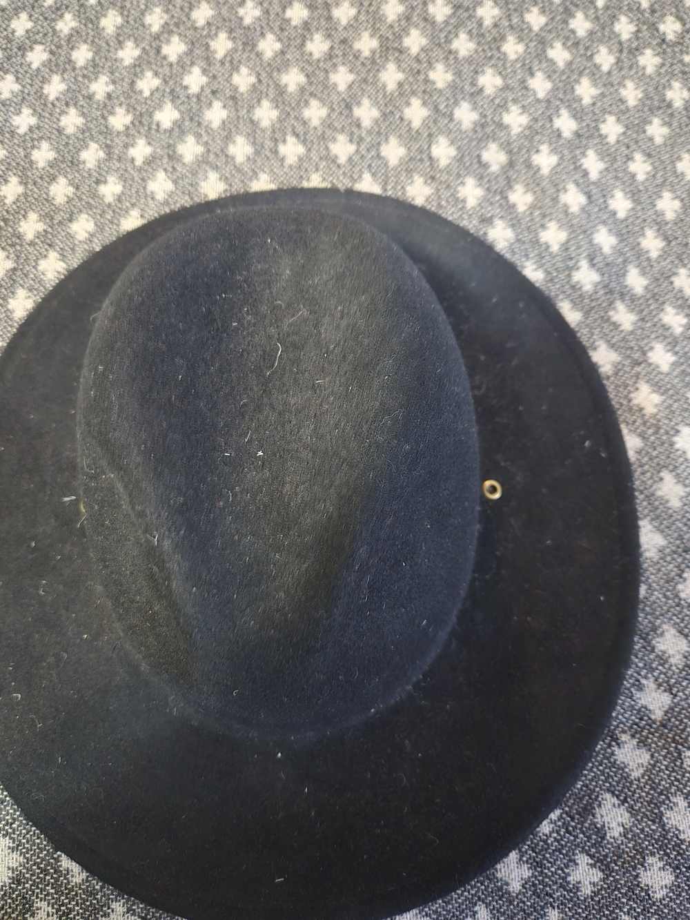 Brixton Black Felt Hat with Label
